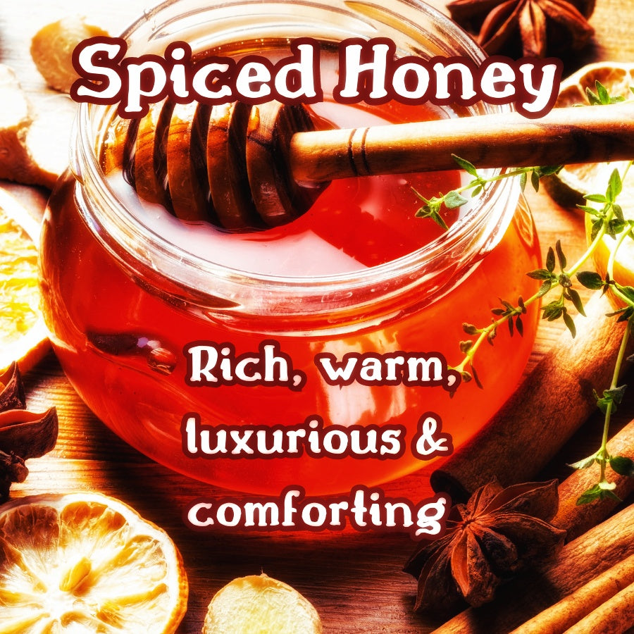 Spiced Honey | Spiced Honey, Tobacco Leaves, & Dark Musk Scented Wax Melt | Warm & Woodsy