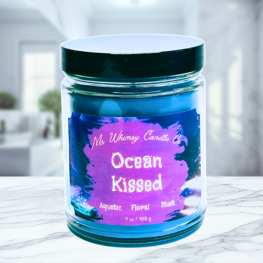 Ocean Kissed | Spicy Floral & Sea Salt 9 oz Scented Candle | Aquatic & Floral