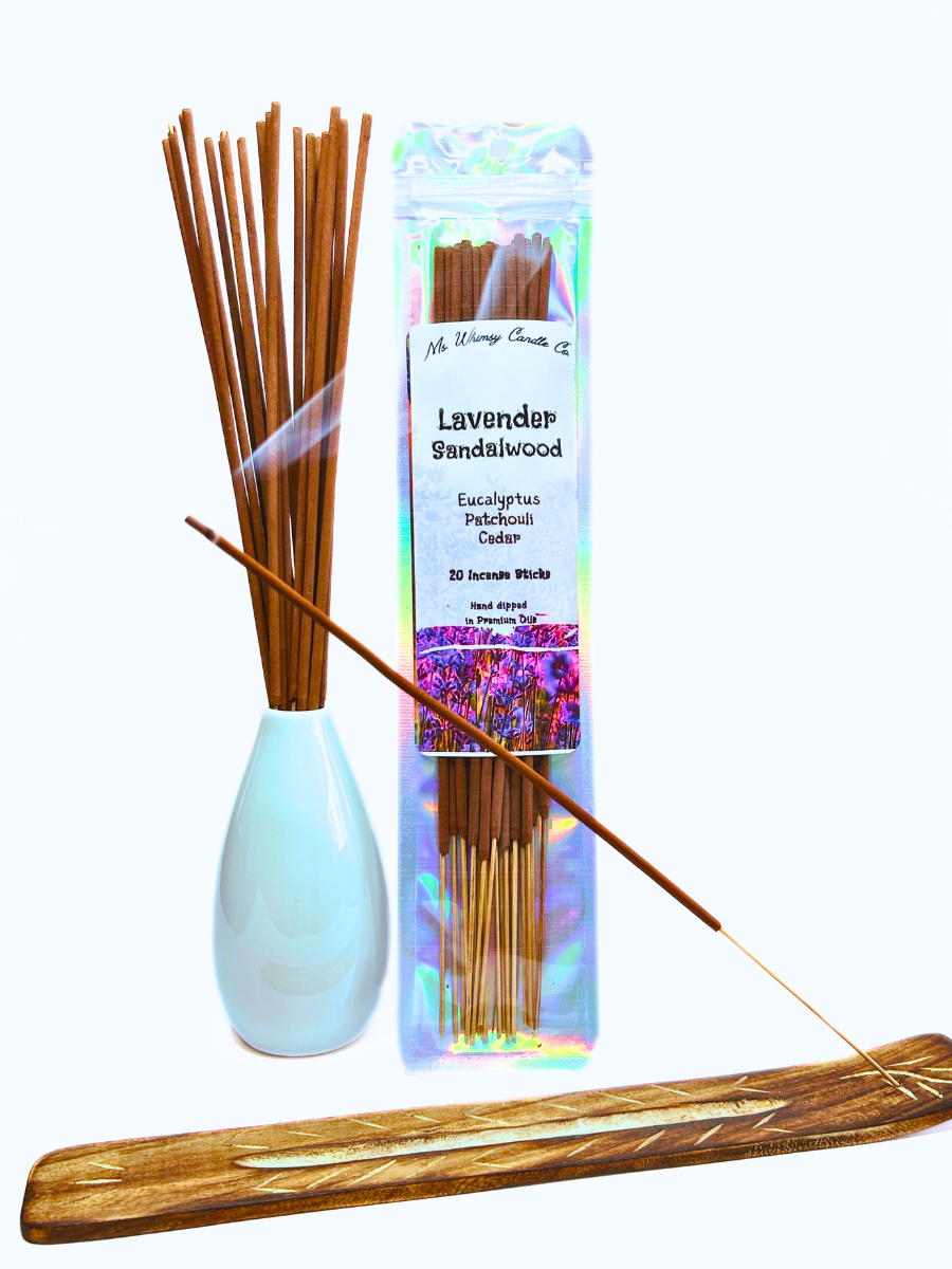 Lavender Sandalwood Incense Sticks | Soft Floral & Woody | Highly Fragrant | Low Smoke | Clean Burn