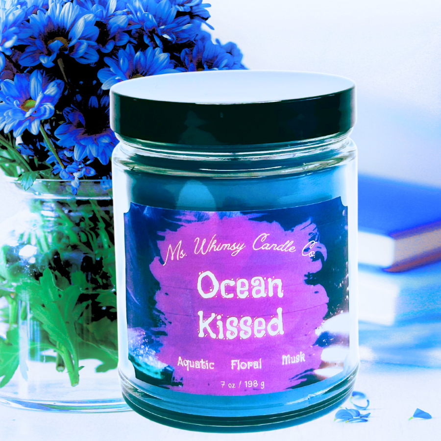 Ocean Kissed | Spicy Floral & Sea Salt 9 oz Scented Candle | Aquatic & Floral