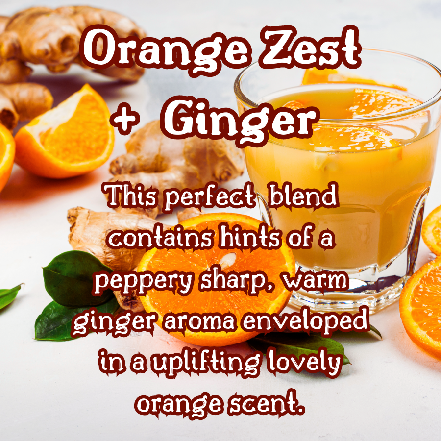 Cozy Cabin Escape | Cardamon, Orange Zest, & Ginger 9 oz Scented Candle | Woodsy & Citrus | Cozy Fall Aroma