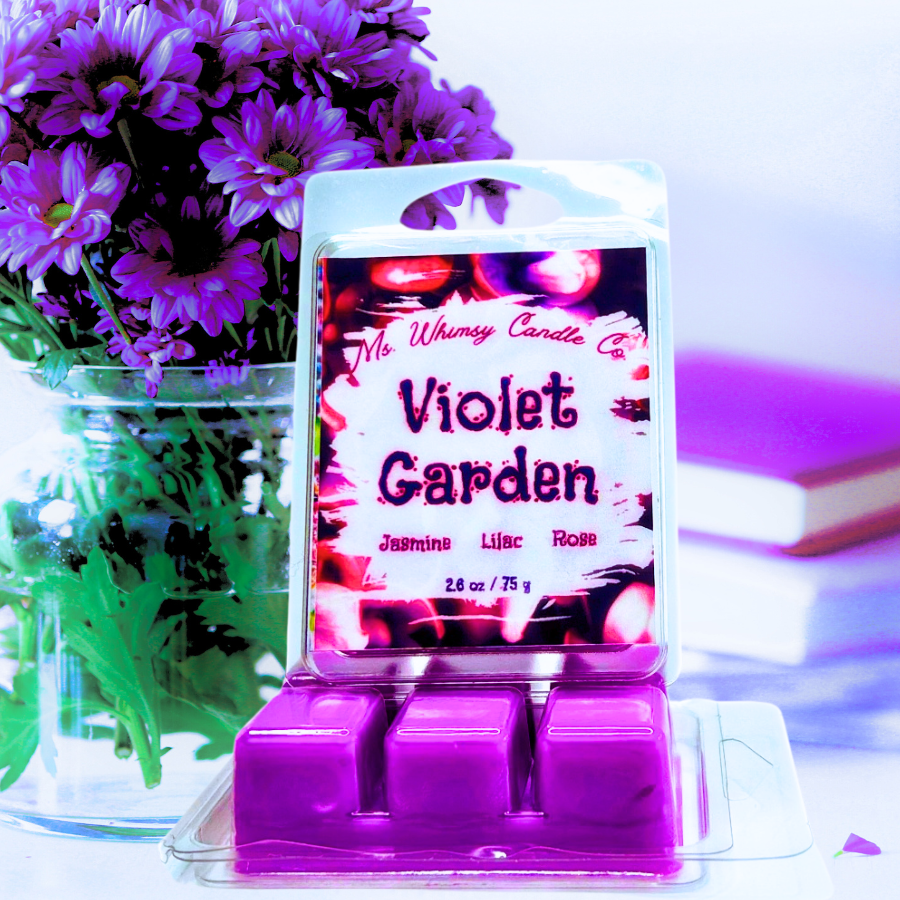 Violet Garden | Jasmine, Lilac, & Rose Scented Wax Melt | Floral