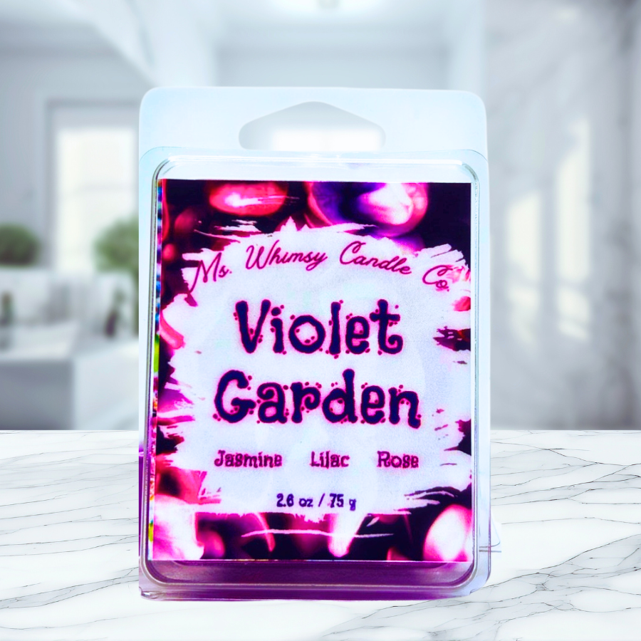 Violet Garden | Jasmine, Lilac, & Rose Scented Wax Melt | Floral