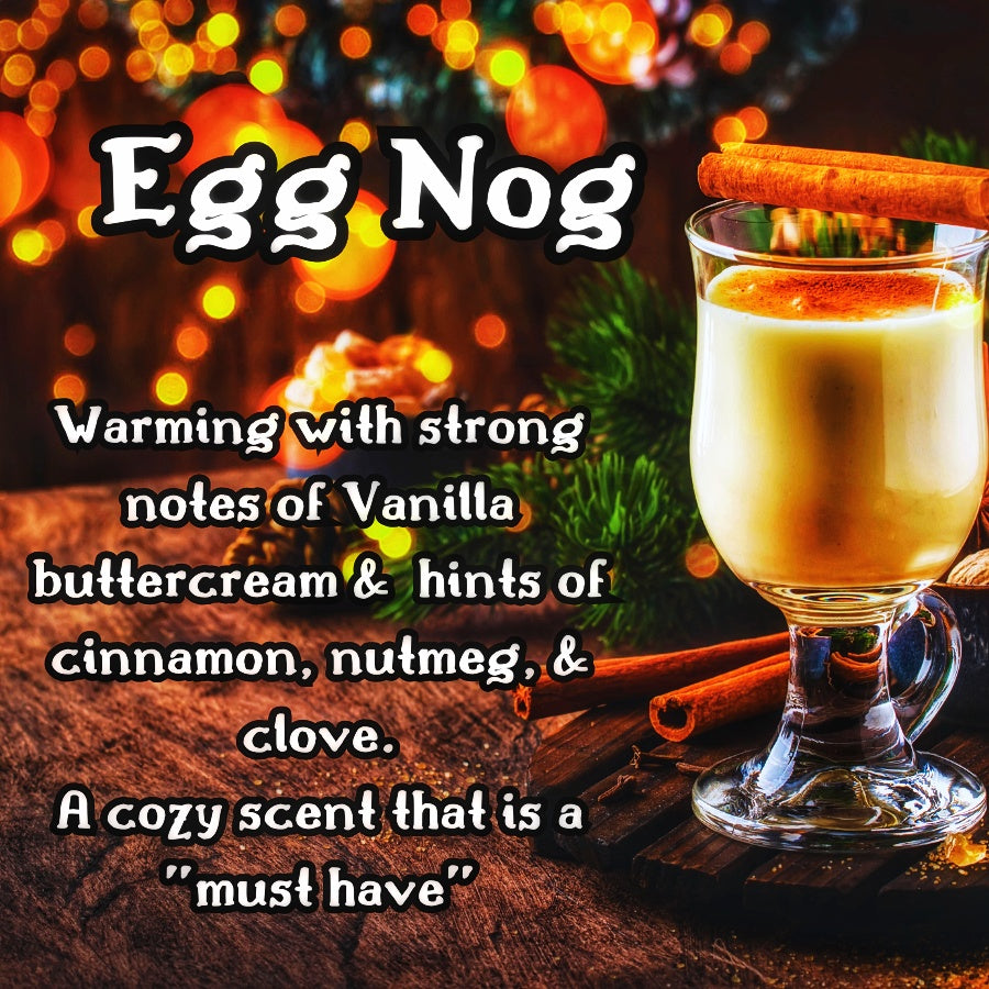 Noggin' Around the Christmas Tree | Vanilla Sugar, Rum, & Cinnamon Scented Wax Melt | Sweet & Warm | Winter Fragrance