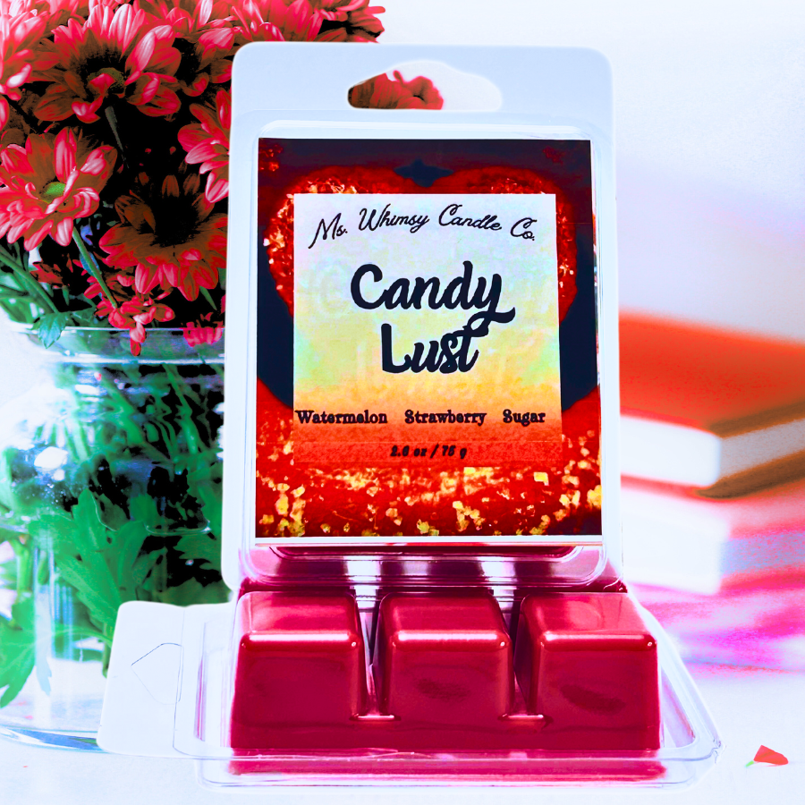 Candy Lust | Watermelon, Strawberry, & Cotton Candy Sugar  Scented Wax Melt | Sweet & Fruity