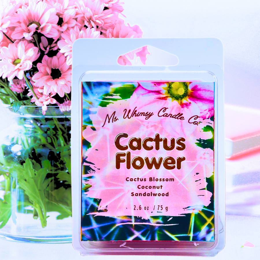 Cactus Flower | Cactus Blossom & Coconut  Scented Wax Melt | Fresh & Floral