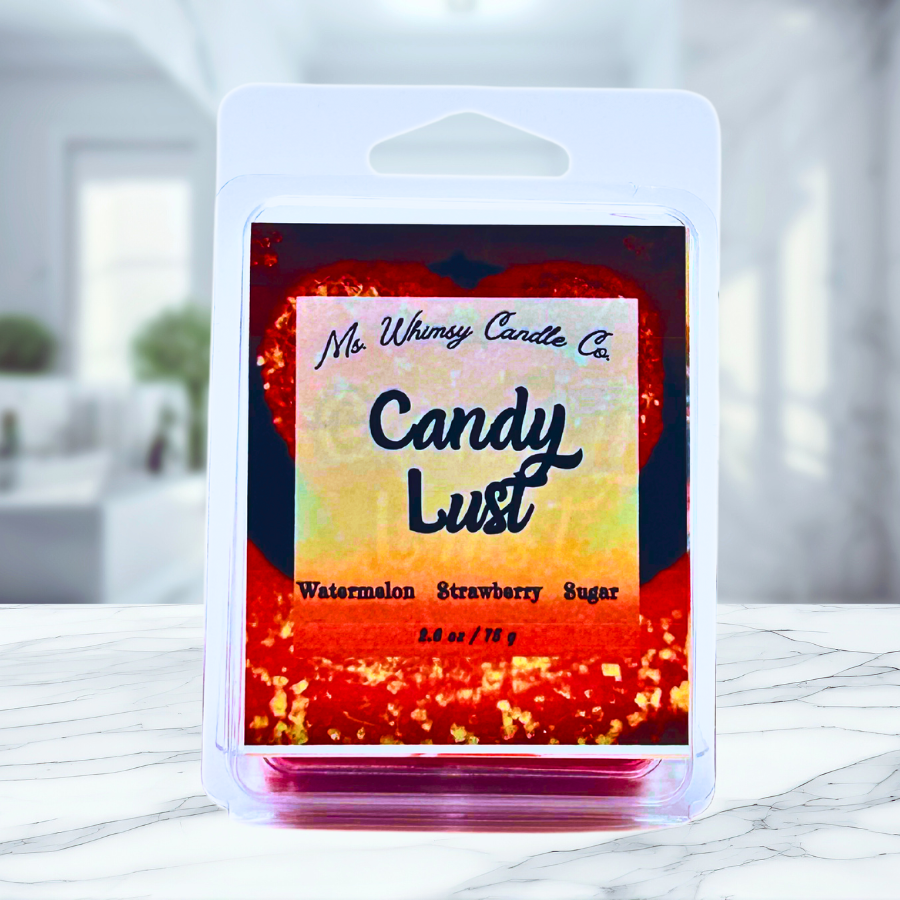 Candy Lust | Watermelon, Strawberry, & Cotton Candy Sugar  Scented Wax Melt | Sweet & Fruity