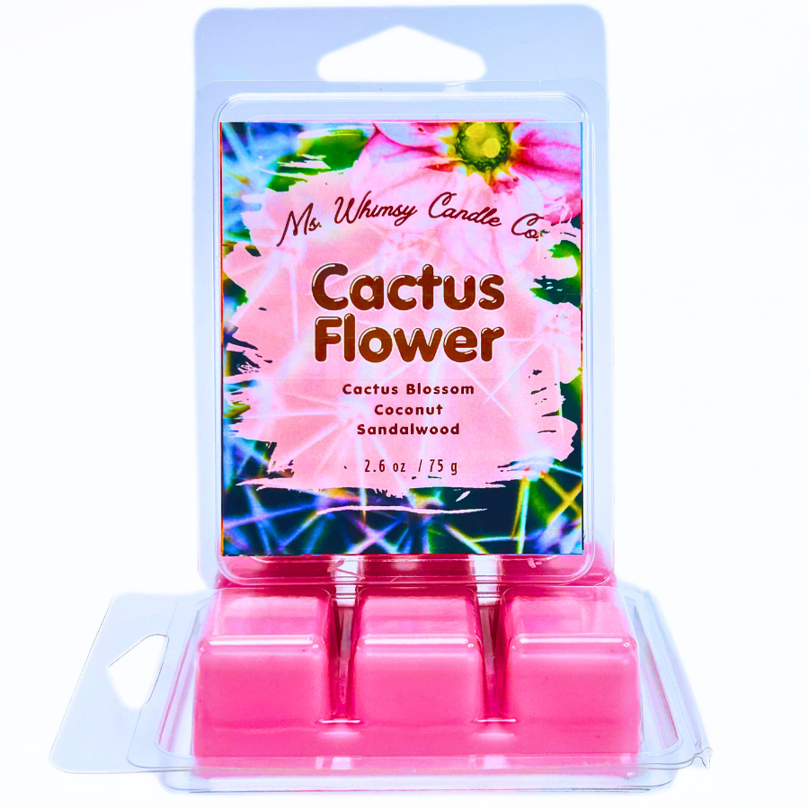 Cactus Flower | Cactus Blossom & Coconut  Scented Wax Melt | Fresh & Floral