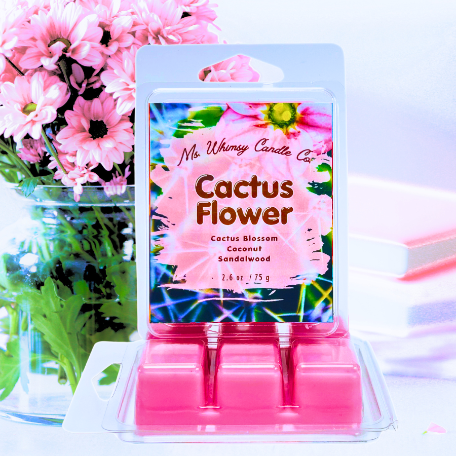 Cactus Flower | Cactus Blossom & Coconut  Scented Wax Melt | Fresh & Floral