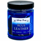 Blue Leather | Sandalwood, Patchouli, & Vanilla | 9 oz Scented Candle | Woodsy