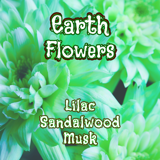 Earth Flowers |  Lilac, Sandalwood, & Sweet Musk  Incense Sticks | Sweet Floral | Highly Fragrant | Low Smoke | Clean Burn
