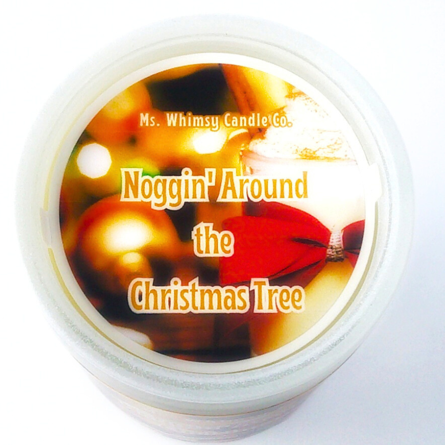 Noggin' Around the Christmas Tree | Vanilla Sugar, Rum, & Cinnamon 12 oz Scented Candle | Sweet & Warm | Winter Fragrance