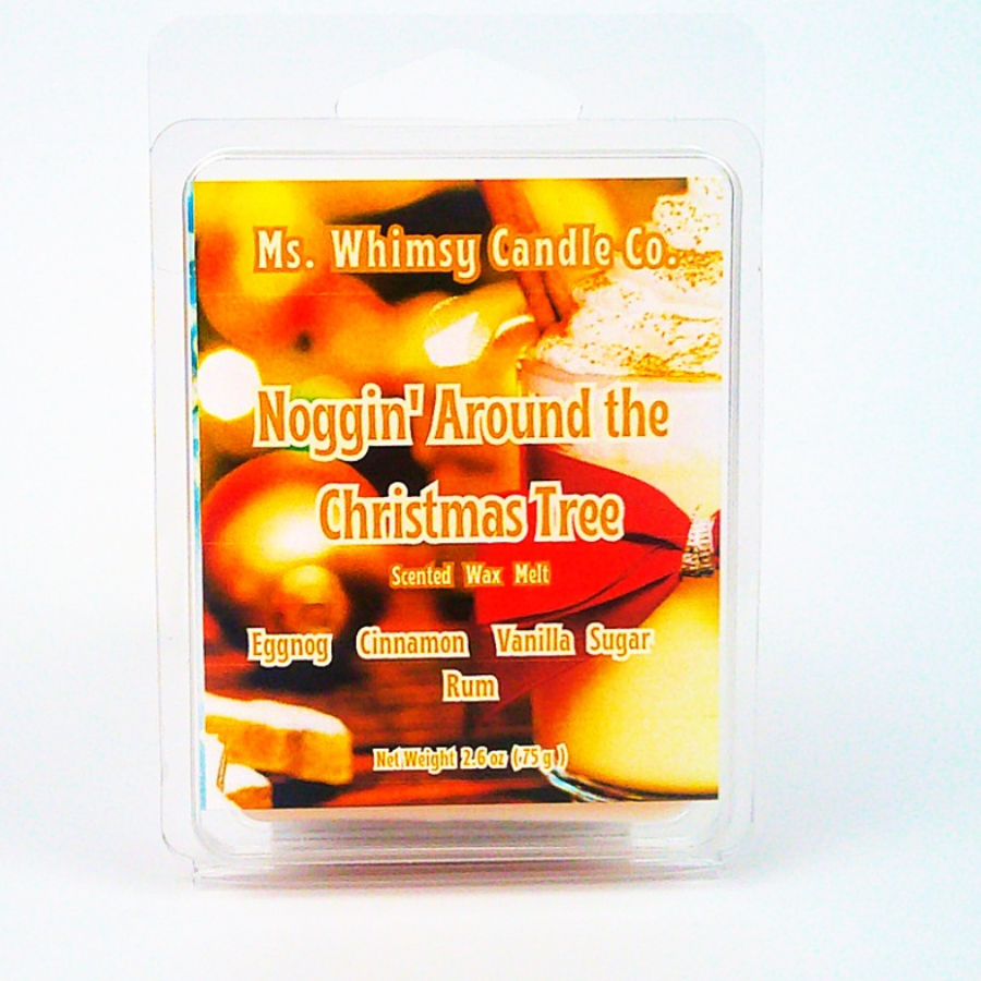 Noggin' Around the Christmas Tree | Vanilla Sugar, Rum, & Cinnamon Scented Wax Melt | Sweet & Warm | Winter Fragrance