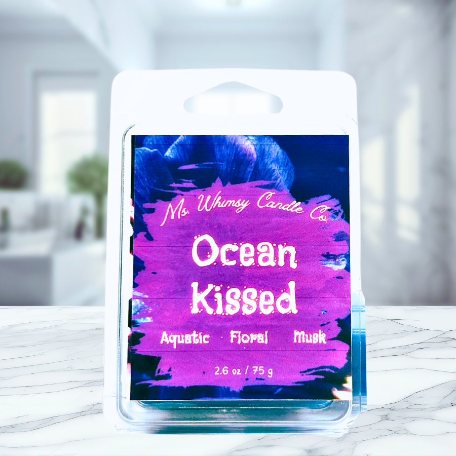 Ocean Kissed | Spicy Floral  & Sea Salt  Scented Wax Melt | Aquatic & Floral