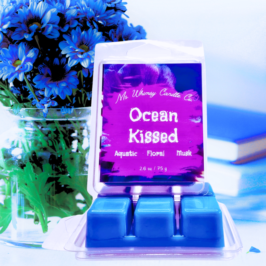 Ocean Kissed | Spicy Floral  & Sea Salt  Scented Wax Melt | Aquatic & Floral