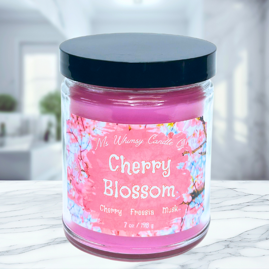Cherry Blossom |   Freesia, Sandalwood, & Cherry Blosssom  9 oz Scented Candle | Soft Floral