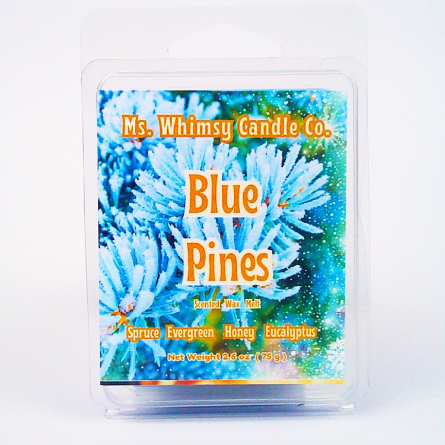 Blue Pines | Spruce, Evergreen, & Spiced Honey Scented Wax Melt | Earthy & Warm | Winter Fragrance