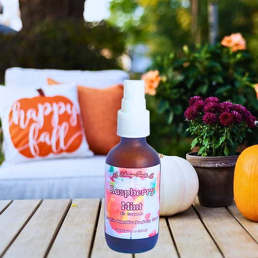 Raspberry Mint 2 oz Room & Linen Spray | Raspberry  Sweet Mint  Lemon | Floral Fruity | Fine Mist | Cozy Fall Aroma