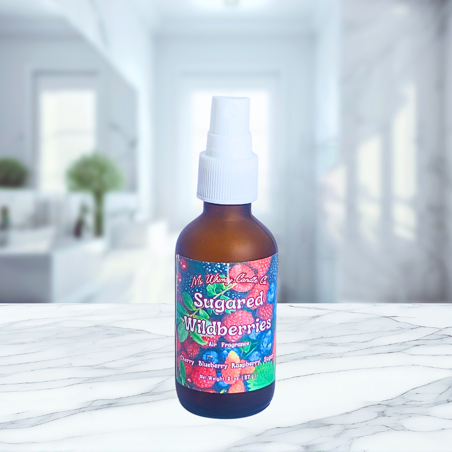 Sugared Wildberries 2 oz Room & Linen Spray | Cherry  Raspberry Blueberries  Vanilla Musk|  Fruity  | Fine Mist | Cozy Fall Aroma