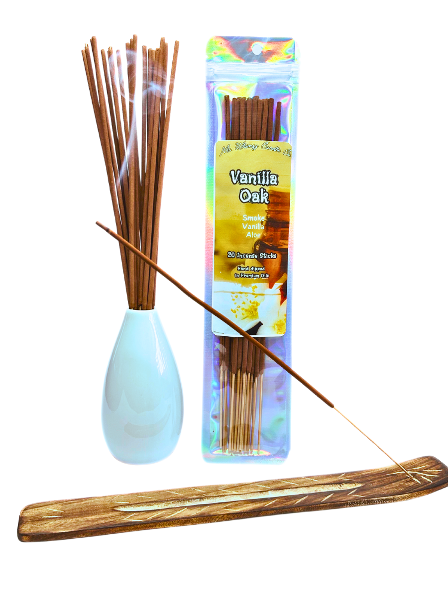 Vanilla Oak | Smoky Vanilla & Oak  Incense Sticks | Sweet & Woody | Highly Fragrant | Low Smoke | Clean Burn