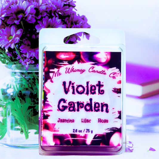 Violet Garden | Jasmine, Lilac, & Rose  Scented Wax Melt | Floral