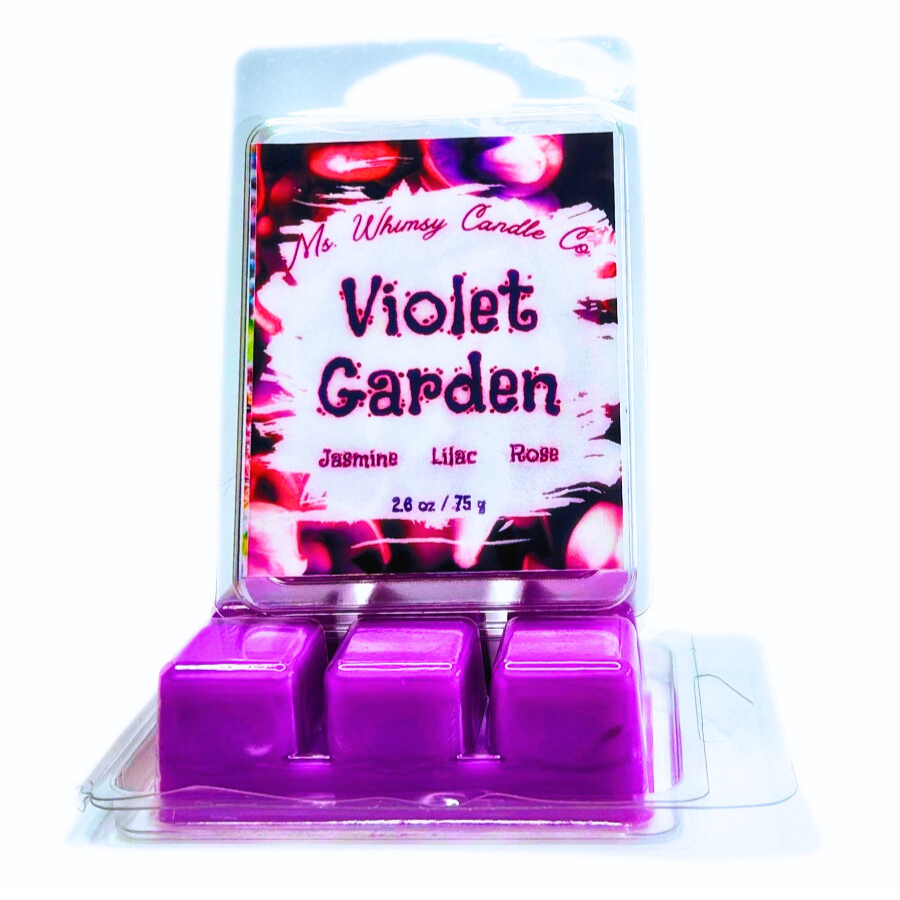 Violet Garden | Jasmine, Lilac, & Rose  Scented Wax Melt | Floral