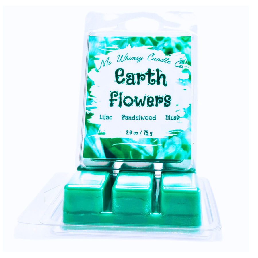 Earth Flowers | Lilac, Sandalwood, & Sweet Musk Scented Wax Melt | Fresh Sweet Floral