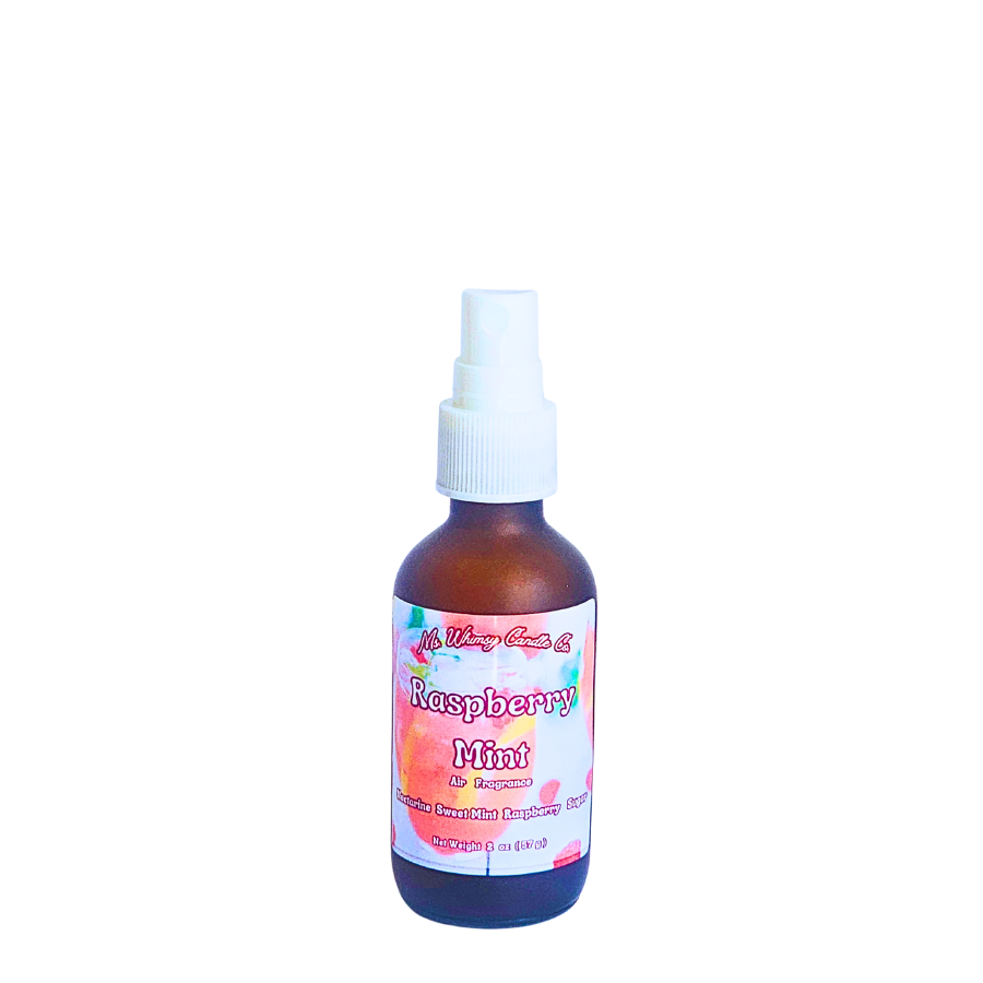 Raspberry Mint 2 oz Room & Linen Spray | Raspberry  Sweet Mint  Lemon | Floral Fruity | Fine Mist | Cozy Fall Aroma