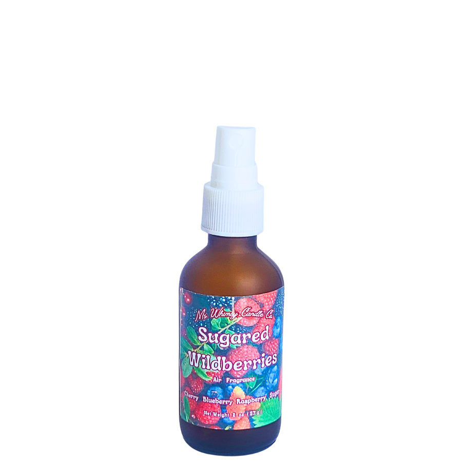 Sugared Wildberries 2 oz Room & Linen Spray | Cherry  Raspberry Blueberries  Vanilla Musk|  Fruity  | Fine Mist | Cozy Fall Aroma