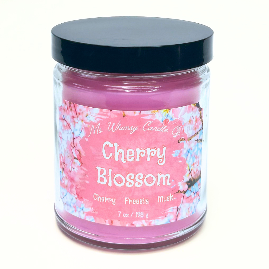 Cherry Blossom |   Freesia, Sandalwood, & Cherry Blosssom  9 oz Scented Candle | Soft Floral