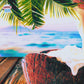 Coconut Waves Snow Cone | Sweet Coconut, Vanilla, & Sea Salt Scented Wax Melt | Tropical & Warm