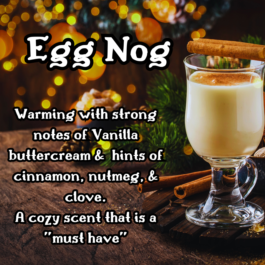 Noggin' Around the Christmas Tree | Vanilla Sugar, Rum, & Cinnamon 12 oz Scented Candle | Sweet & Warm | Winter Fragrance